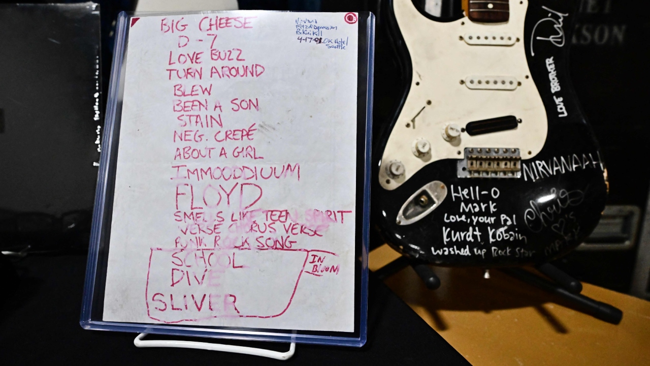 Guitar smashed by Nirvana's Kurt Cobain sells for nearly $600,000