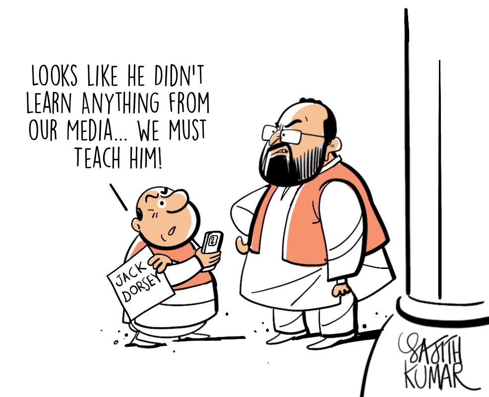 DH Toon | Dorsey vs Modi govt