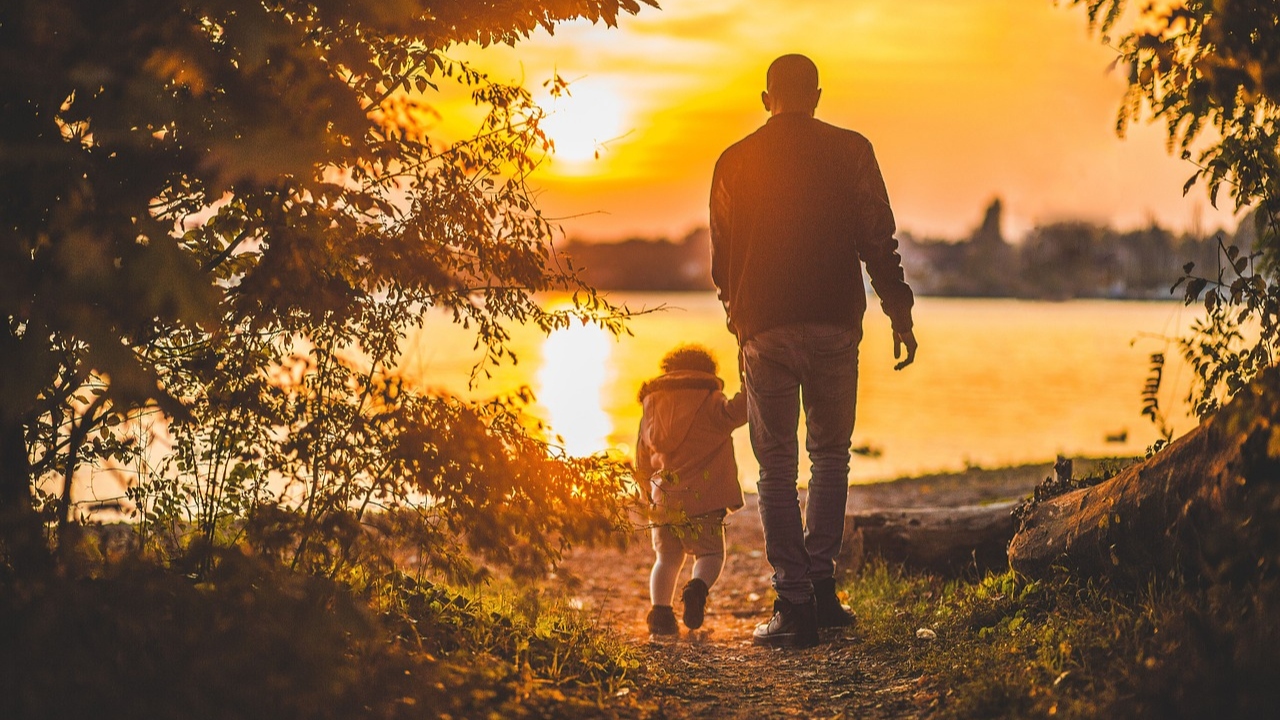 A father is a hero, forever