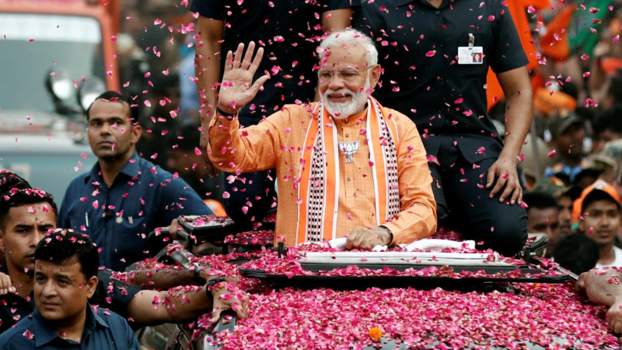 Foreign diplomats witness PM Modi’s roadshow in MP