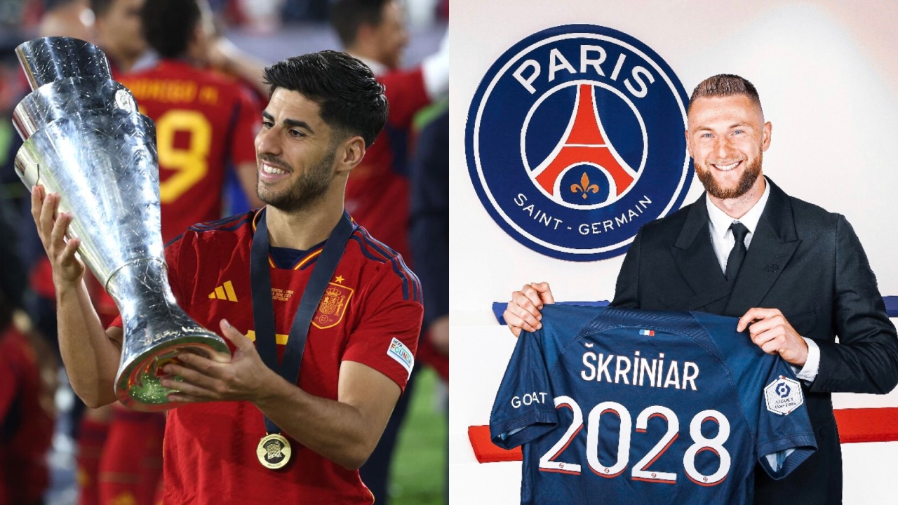 PSG sign Milan Skriniar, Marco Asensio on free transfers