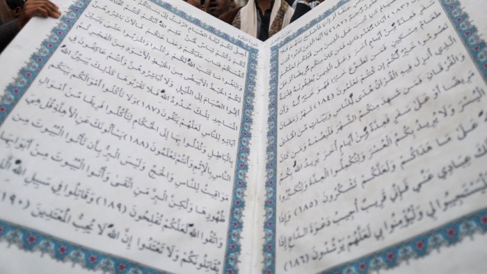 Protesters burn Quran in front of Egyptian embassy in Denmark