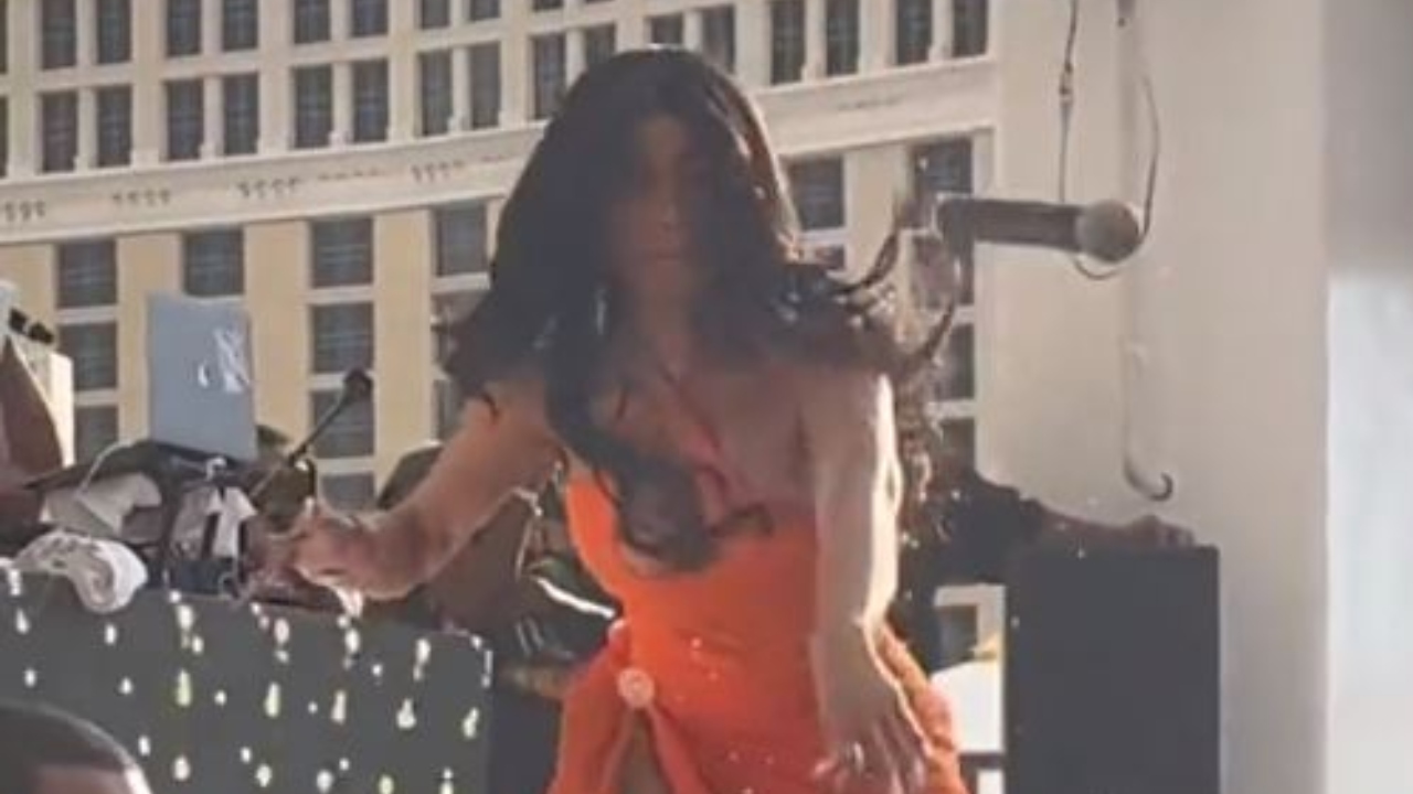 Cardi B throws mic at fan who threw drink at her during Las Vegas concert