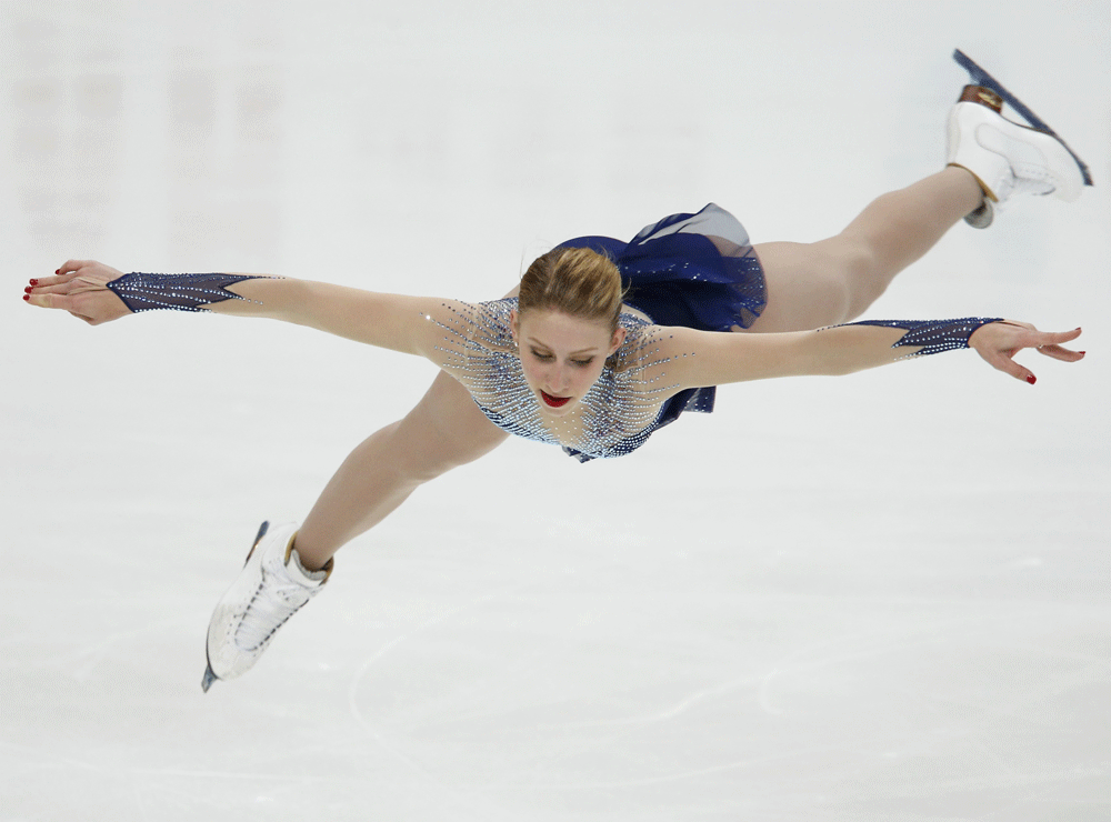 Agnes Zawadzki of the U.S. performs during the ladies free program at the ISU Grand Prix of Figure Skating Rostelecom Cup in Moscow, November 10, 2012. REUTERS