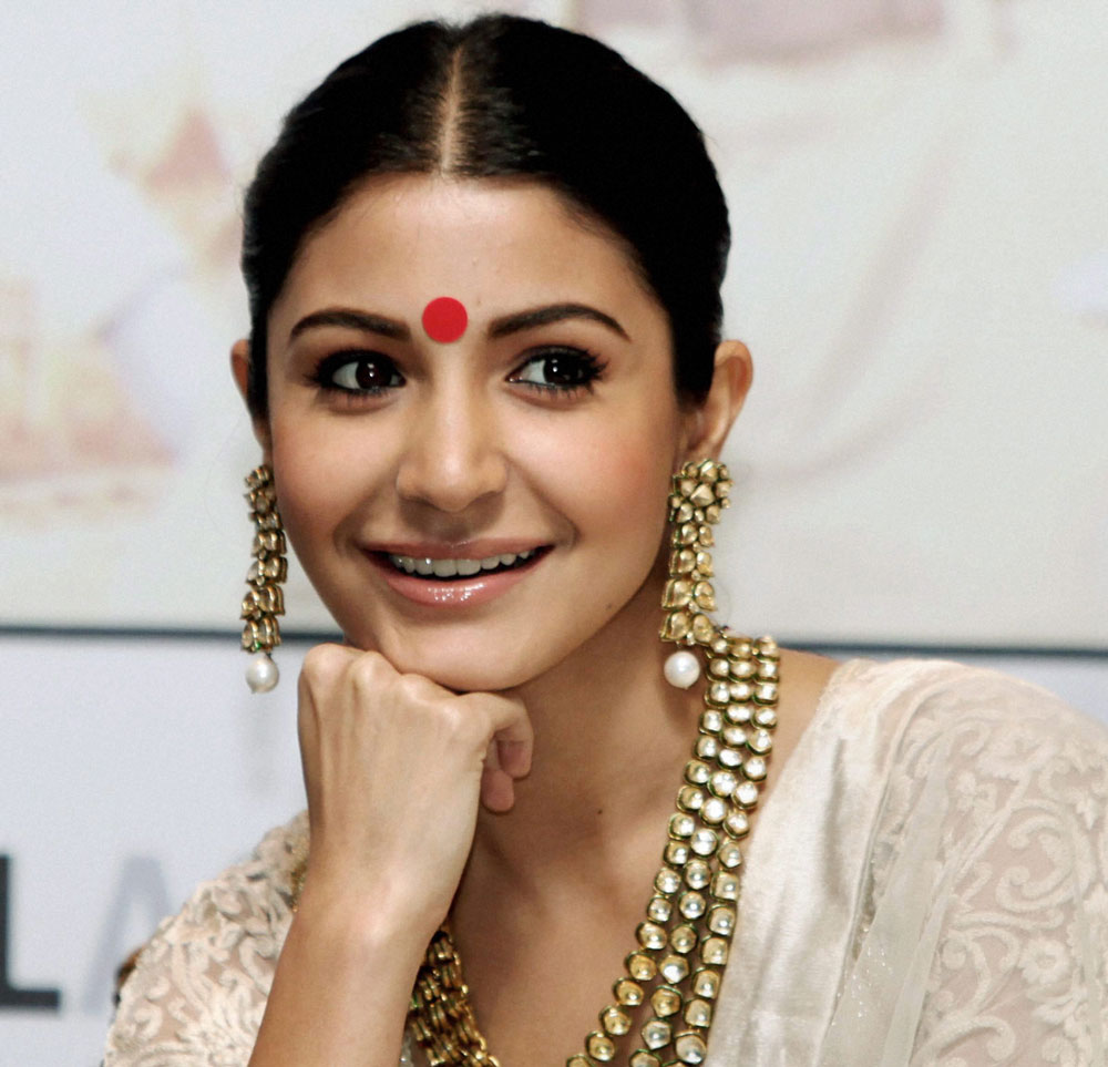 Bollywood actress Anushka Sharma at a promotional event for her new film 'Jab  Tak hai Jaan' in Kolkata on Saturday. PTI