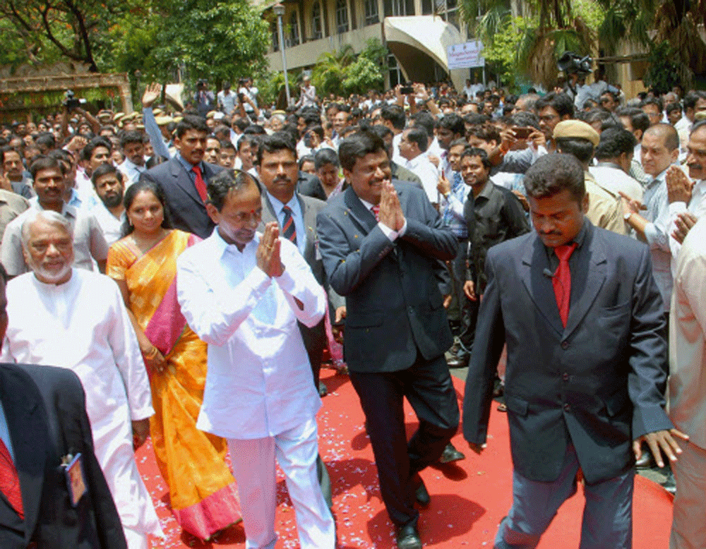 A fighter aircraft is welcomed with water cannons on the tarmac prior to an operational mission of Indo-French Exercise Garuda-V in Jodhpur on Monday. PTI Photo