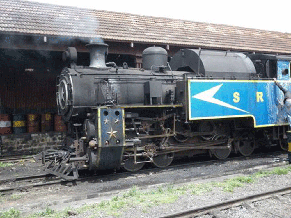 Steel locomotives are still used in  Nilgiri Railway Station  