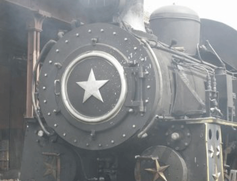 The locomotive engine designed by the Britishers restored at the Railway museum 
