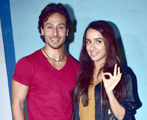 Bollywood Actors Tiger Shroff and Shraddha Kapoor during promotion of their film Baaghi in Mumbai on Saturday evening.PTI Photo