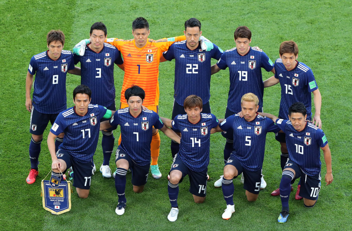 Soccer Football - World Cup - Group H - Japan vs Senegal - Ekaterinburg Arena, Yekaterinburg, Russia - June 24, 2018 Japan players pose for a team group photo before the match REUTERS