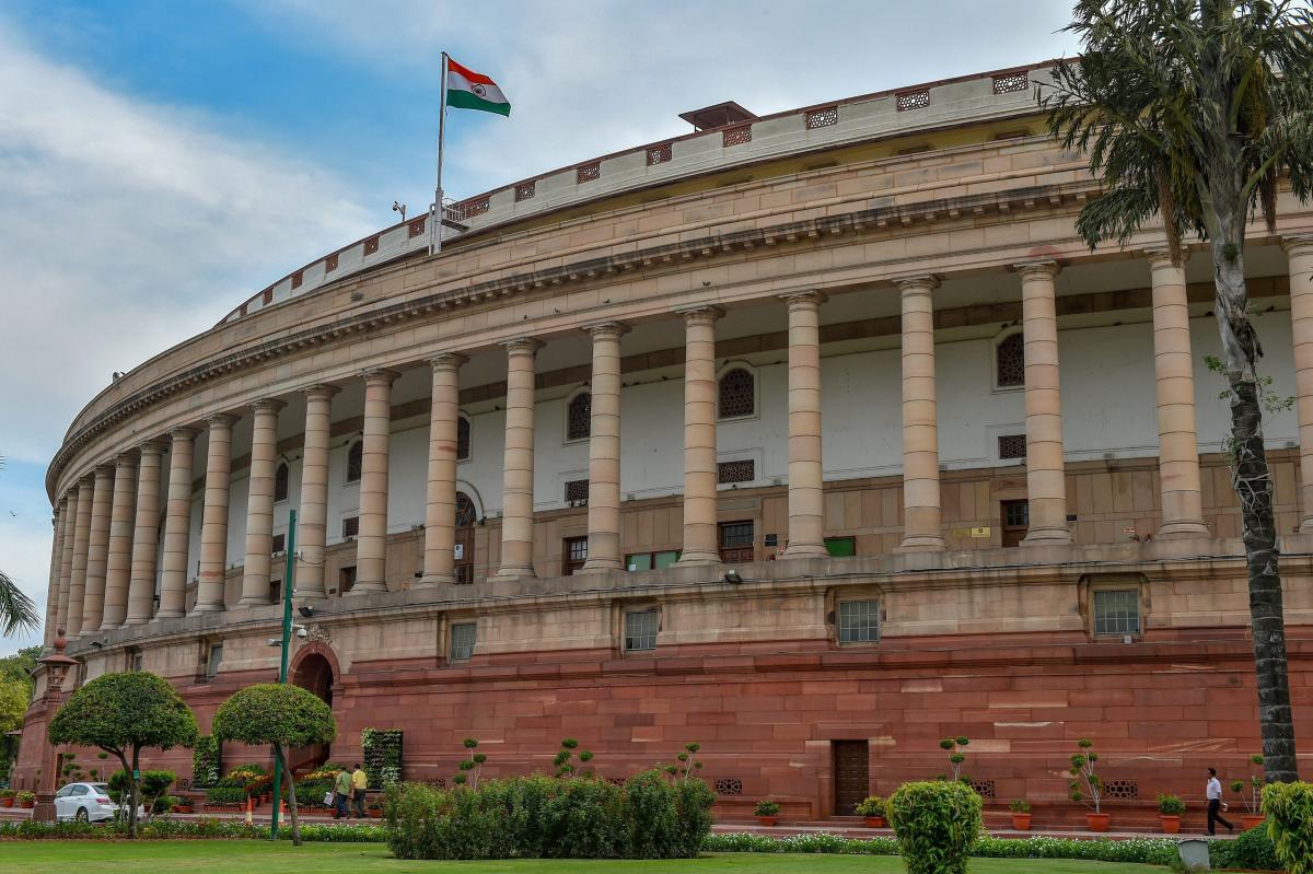 A view of Parliament House on the eve of Monsoon Session of Parliament , in New Delhi on Tuesday, July 17, 2018. (PTI Photo/Kamal Kishore)