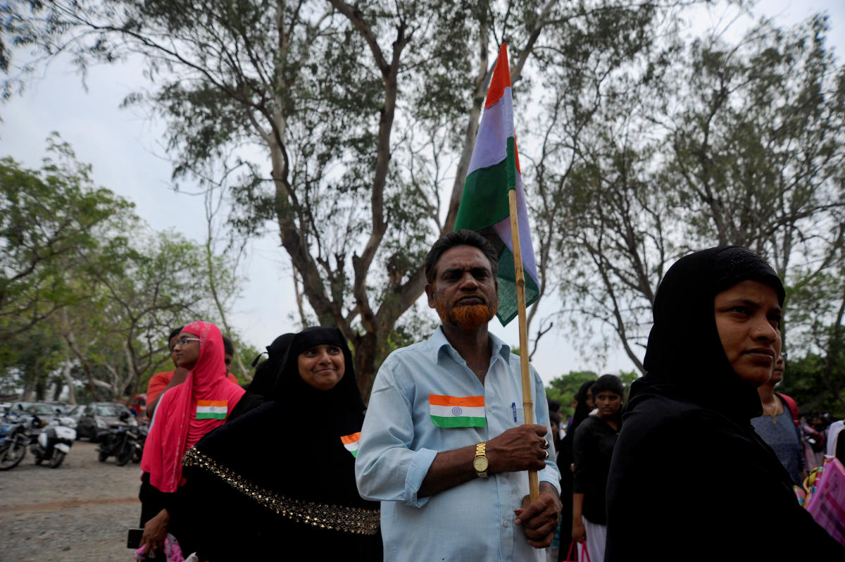 Visitors at Space Launch Gallery to view GSLV Mark III, the rocket that is being used for the Chandrayaan-2 mission at Satish Dhawan Space Centre (SDSC) SHAR, Sriharikota, on Monday. (DH Photo/ Pushkar V)
