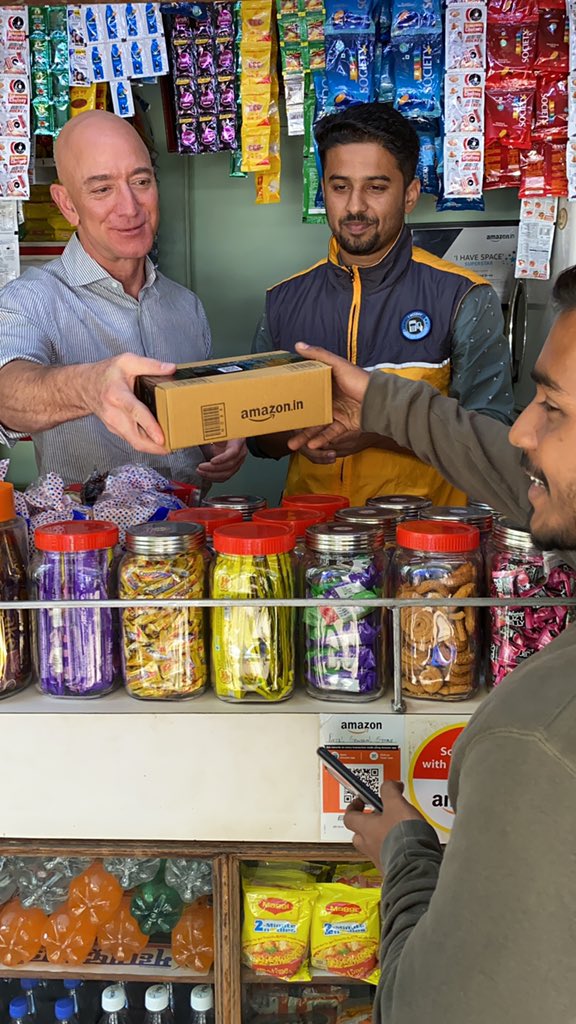 Bezos said that in his initial days, he drove the packages to the post office himself, dreaming that one day he might be able to afford a forklift. Credit: Twitter/ @JeffBezos