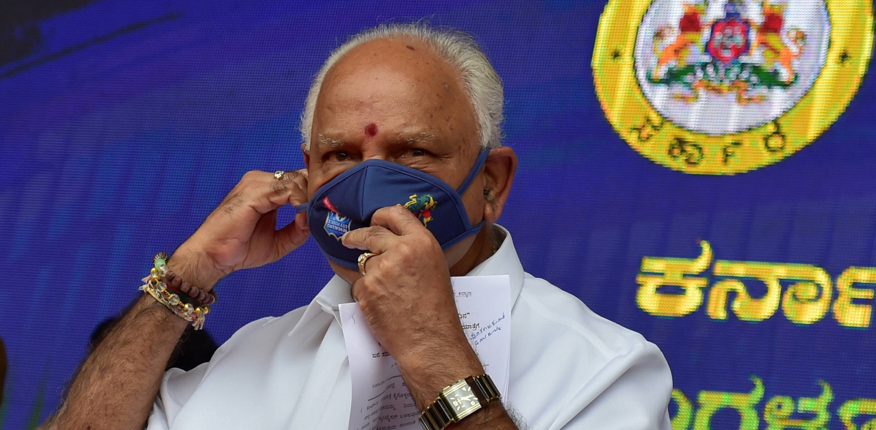 Karnataka Chief Minister B S Yediyurappa on August 2 said he has tested positive for Covid-19. Credit: PTI Photo