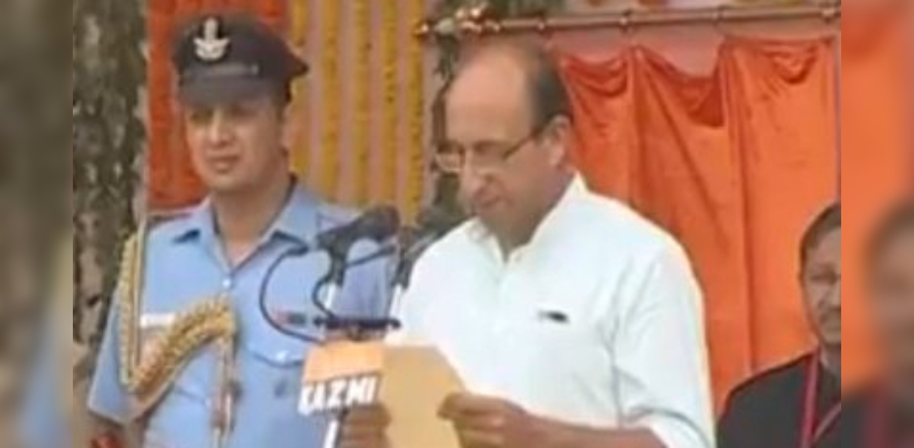 Uttar Pradesh Health Minister Jai Pratap Singh is in home isolation after he tested positive for coronavirus on July 24.Credit: Twitter/@BJP4India