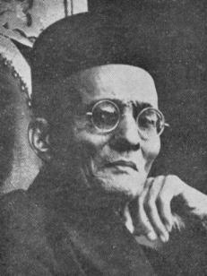 Vinayak Damodar Savarkar commonly known as 'Swatantryaveer Savarkar'  formulated the Hindu nationalist philosophy of Hindutva and was a leading figure in the Hindu Mahasabha. Credit: Wikimedia Commons