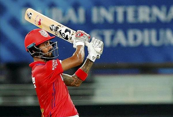 Kings XI Punjab skipper KL Rahul plays a shot during IPL 2020 cricket match against Royal Challengers Bangalore. Credit: PTI Photo
