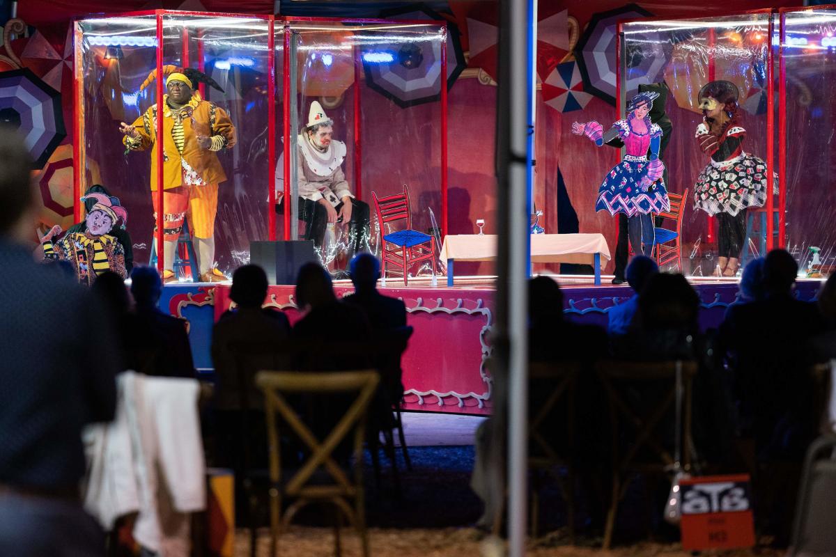 The Atlanta Opera premiered an outdoor series this week, set to run through mid-November, that features live performances of
