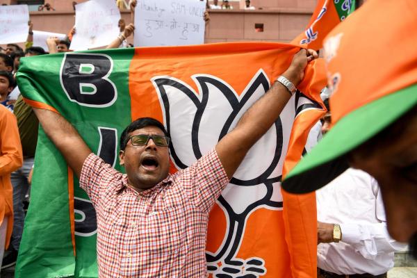 The BJP, which finished second with a tally of 74 seats, widened its reach in Bihar compared to the last Assembly election. In 2015, the BJP had won 53 seats. Credit: PTI Photo