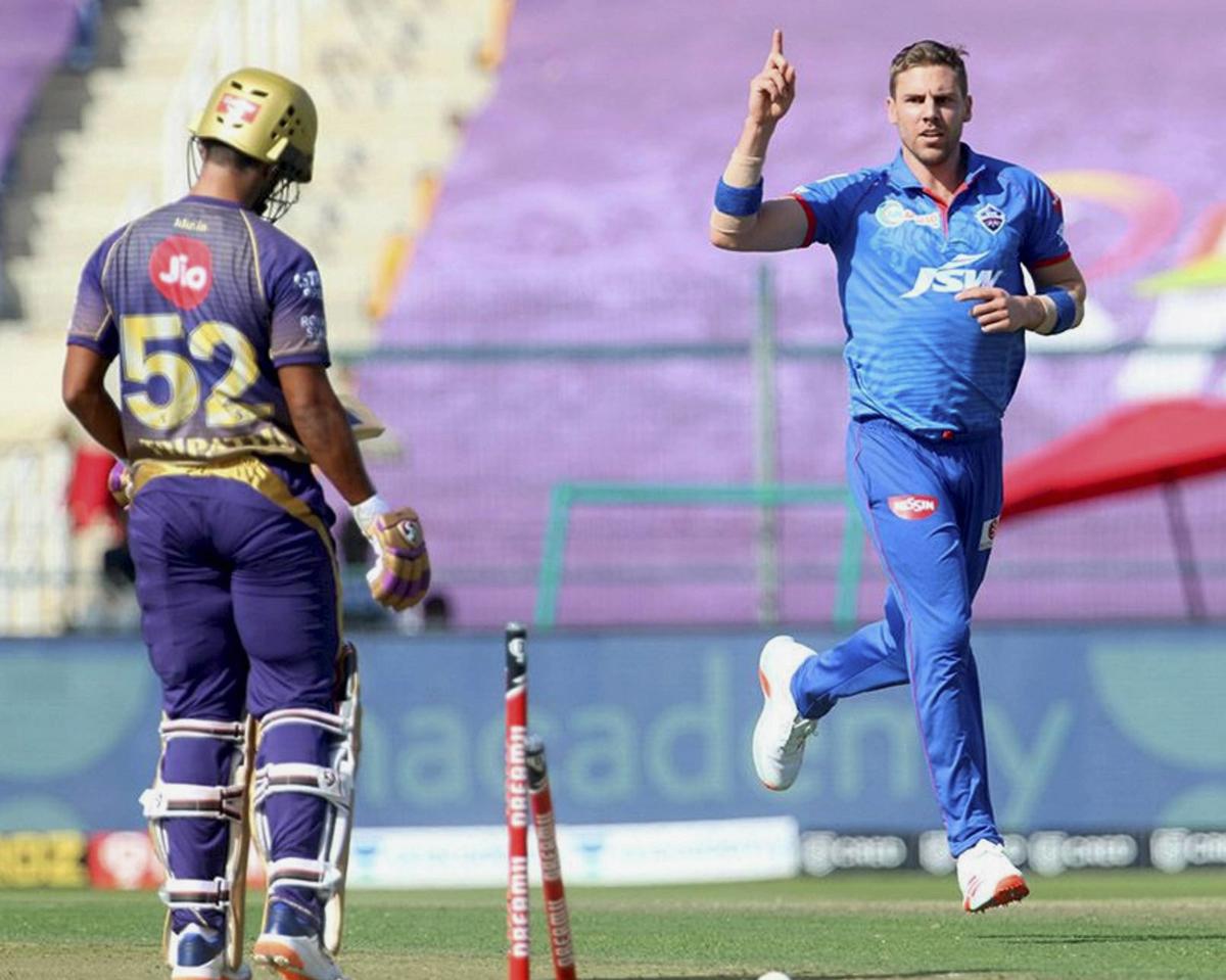 Rank 4 | Anrich Nortje (Delhi Capitals) | Wickets: 22 | Matches: 16 | Economy Rate: 8.39 | Credit: PTI Photo