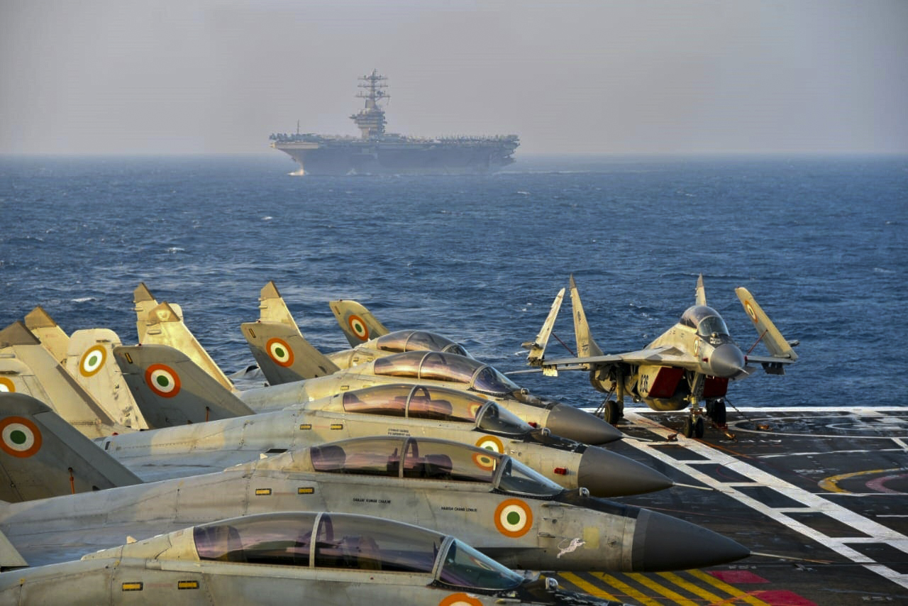 India, Australia, Japan and the United States started the second phase of a strategic navy drill on November 17 in the Northern Arabian sea. Credits: AFP Photo