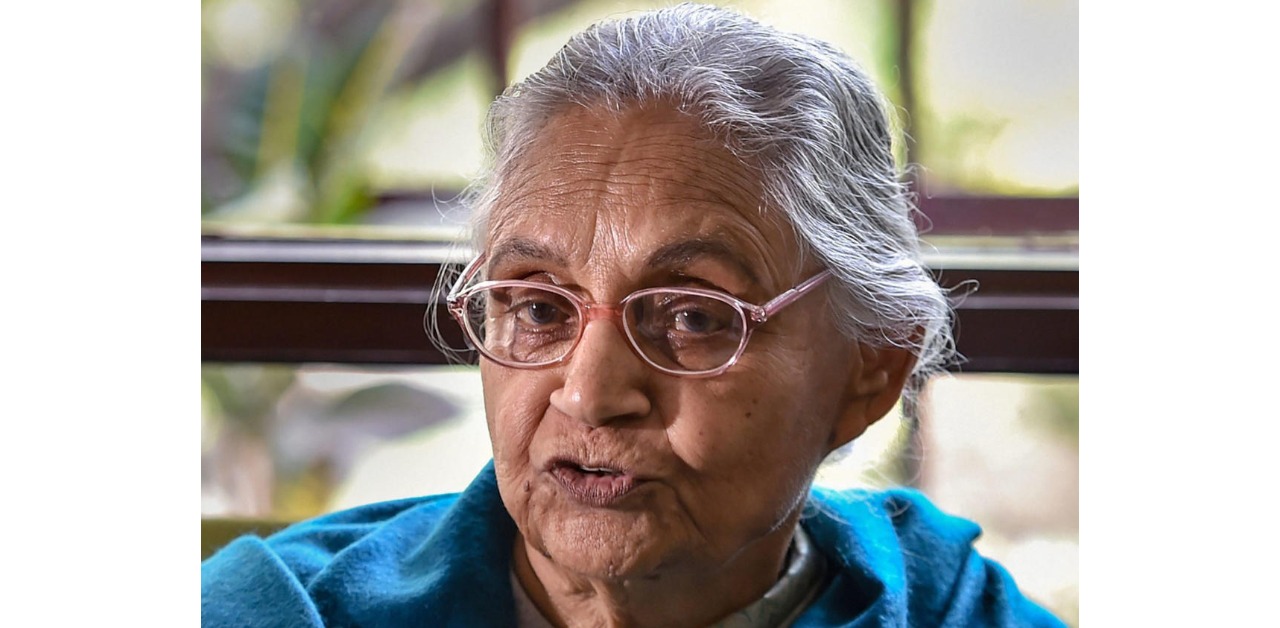 Sheila Dixit, was the longest-serving female Chief Minister of any India state, having governed Delhi for a little over 15 years. The Congress leader bagged three consecutive electoral wins and lost in 2013 to the Aam Adami Party. Credit: PTI