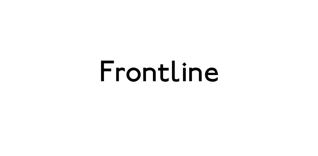 Adjective- in the most important or dangerous position; doing essential work that puts you at risk.