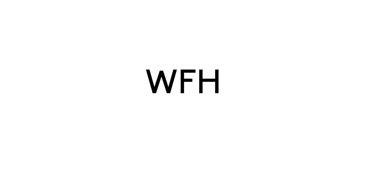 Abbreviation- To do your job in your own home, especially a job that is usually done in an office