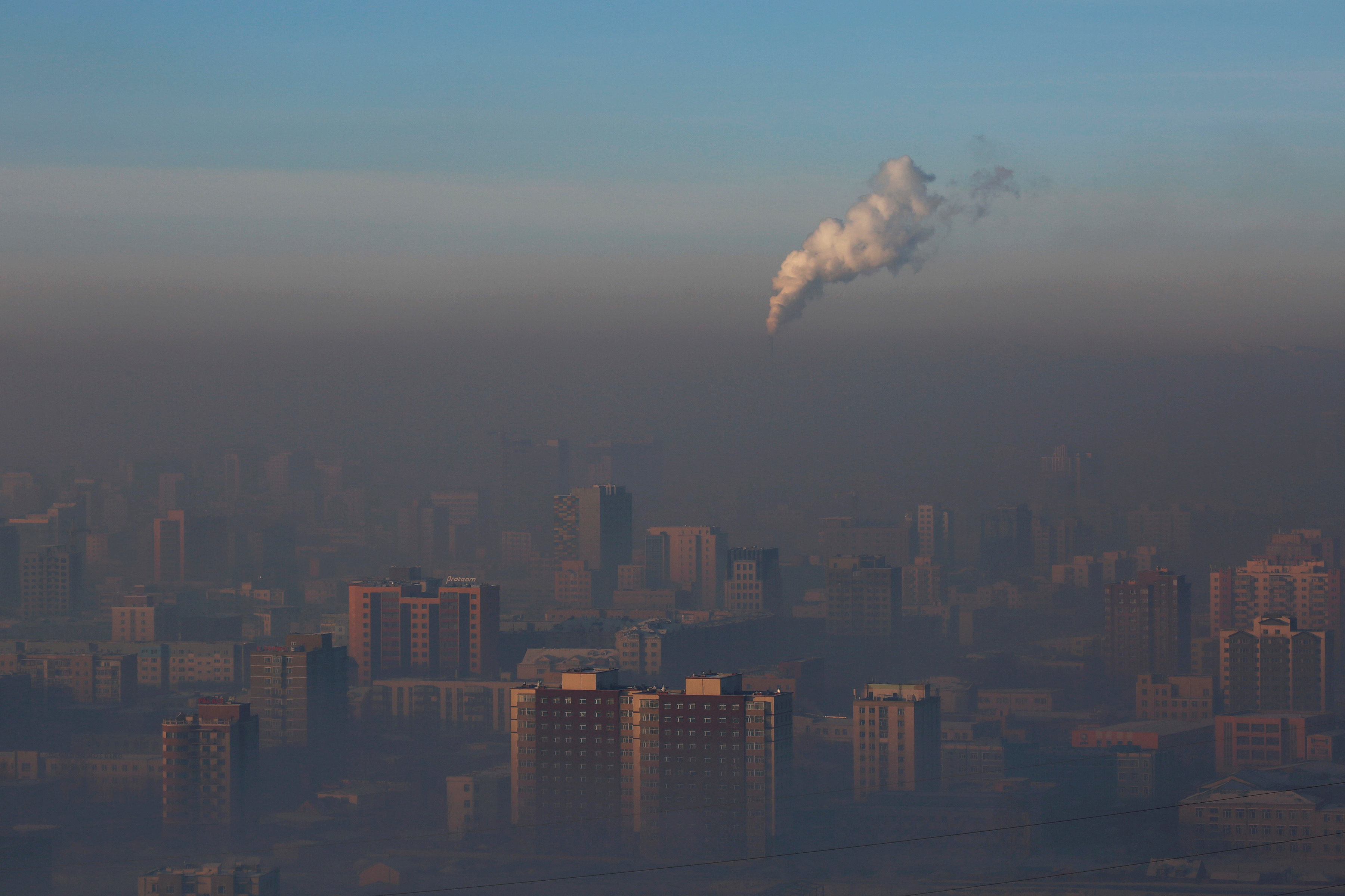 Ulaanbaatar, Mongolia: Ulaanbaatar tops the list with 323 US AQI. Credit: Reuters Photo