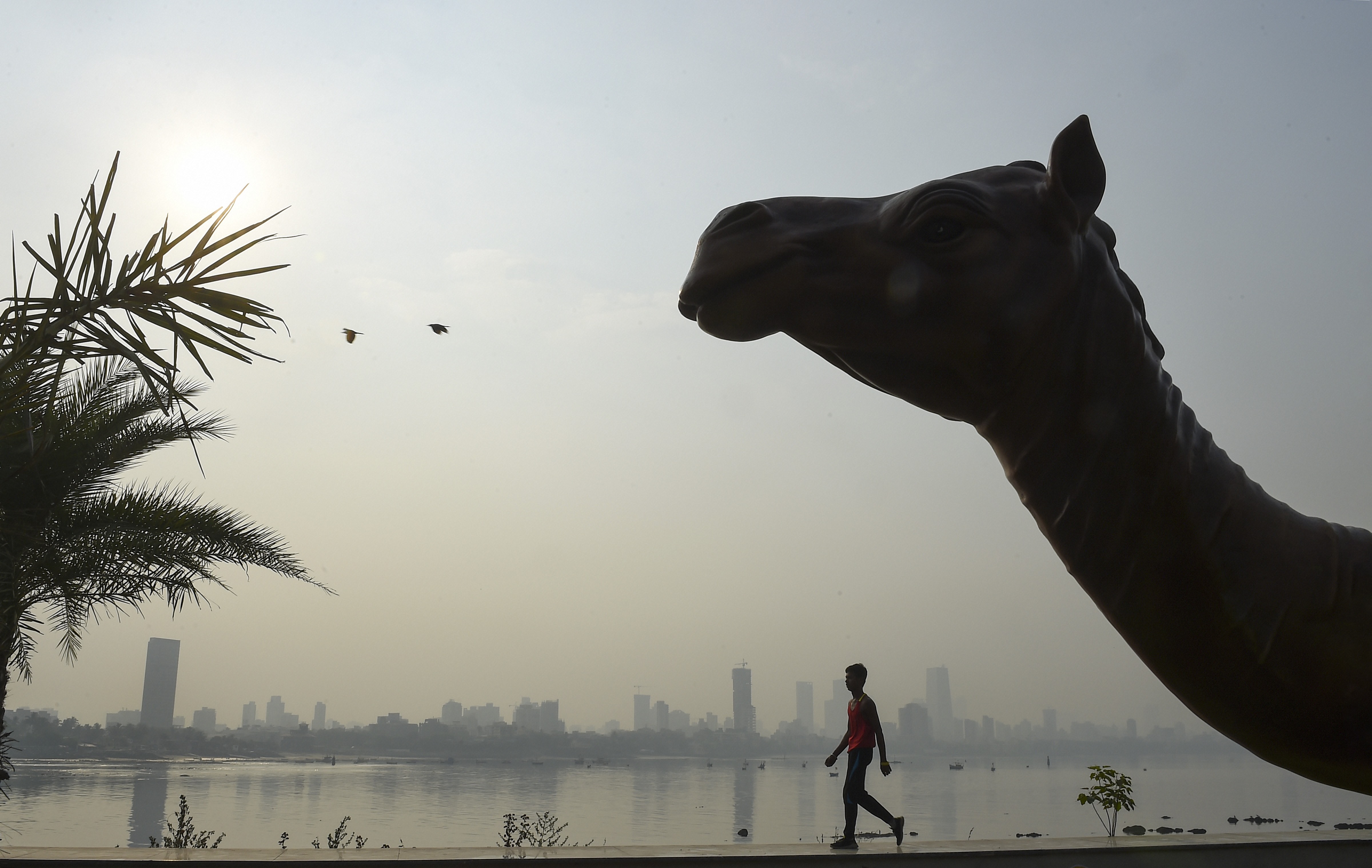 Mumbai, India: India's financial capital, Mumbai ranks 6th highest with 182 US AQI. Credit: PTI Photo