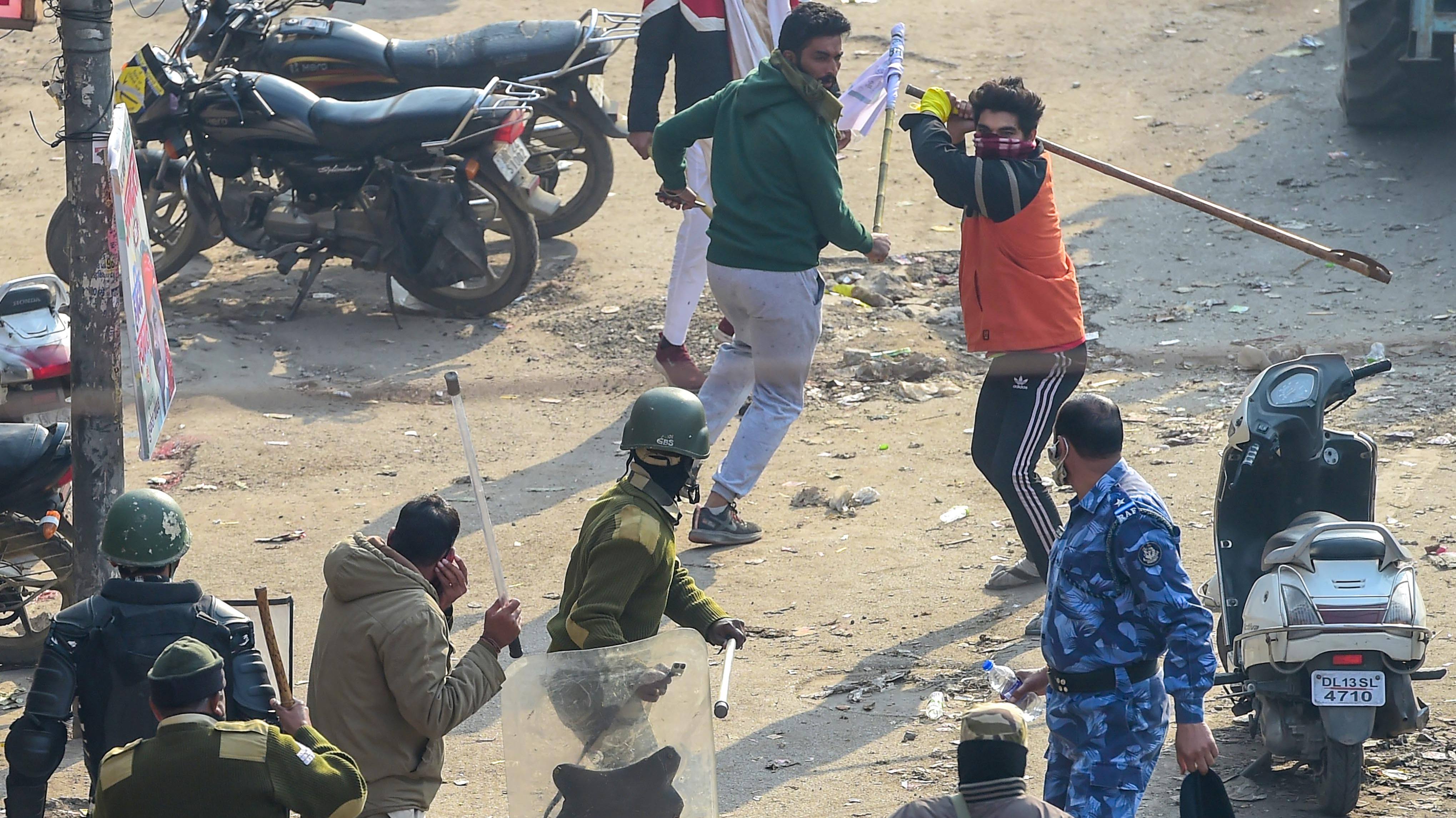 In a statement, the police also claimed the force did all due diligence in following the conditions for the rally, but the protesters began their march much ahead of the scheduled time and extensive damage to public property was caused. Credit: AFP
