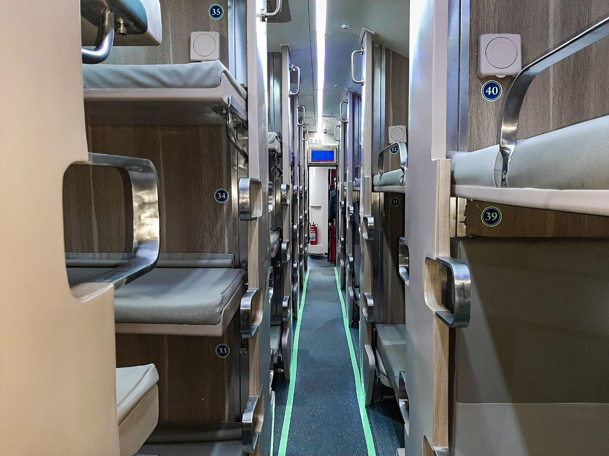 The new coach can carry more passengers as the berths have been increased from 72 to 83. Credit: PTI Photo