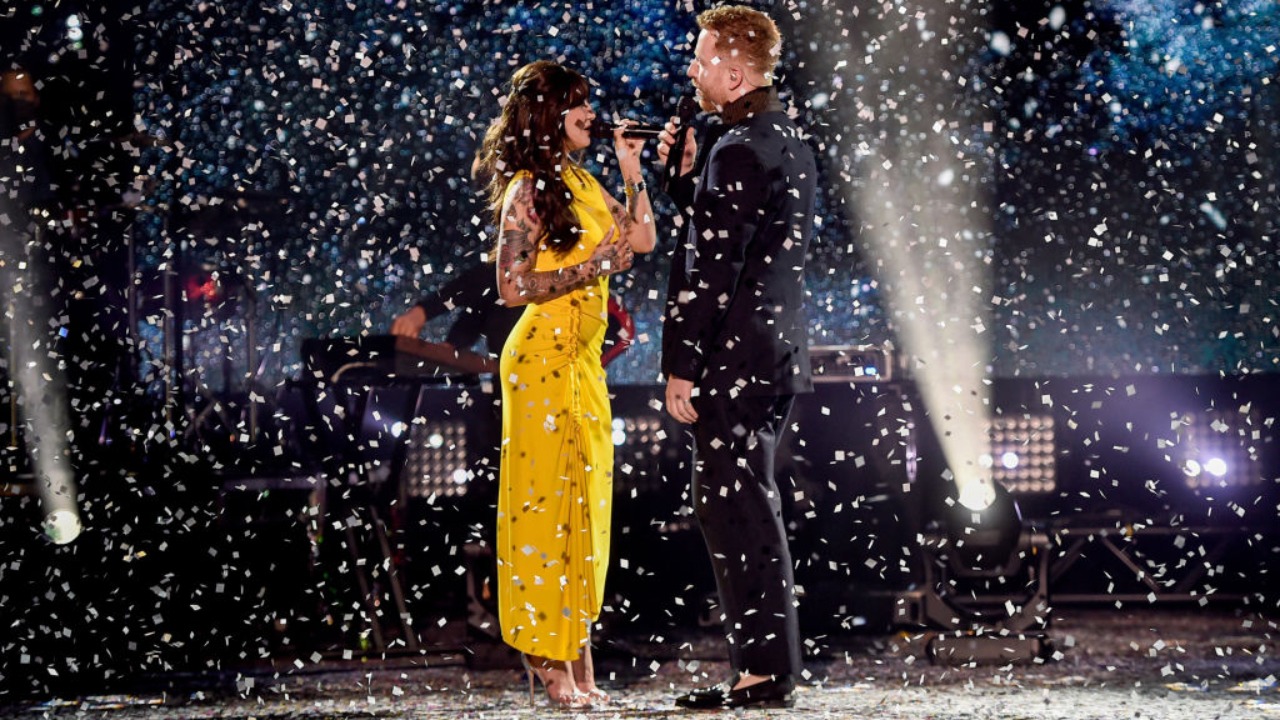 Julia Michaels and JP Saxe | 1 nomination for 'If The World Was Ending'. Credit: Getty Images
