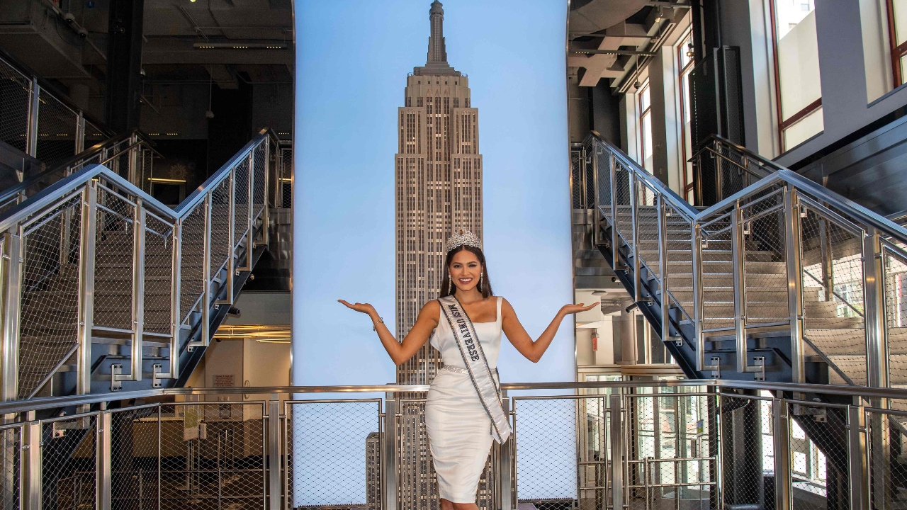 Miss Universe Andrea Meza visits Empire State Building, photos go viral