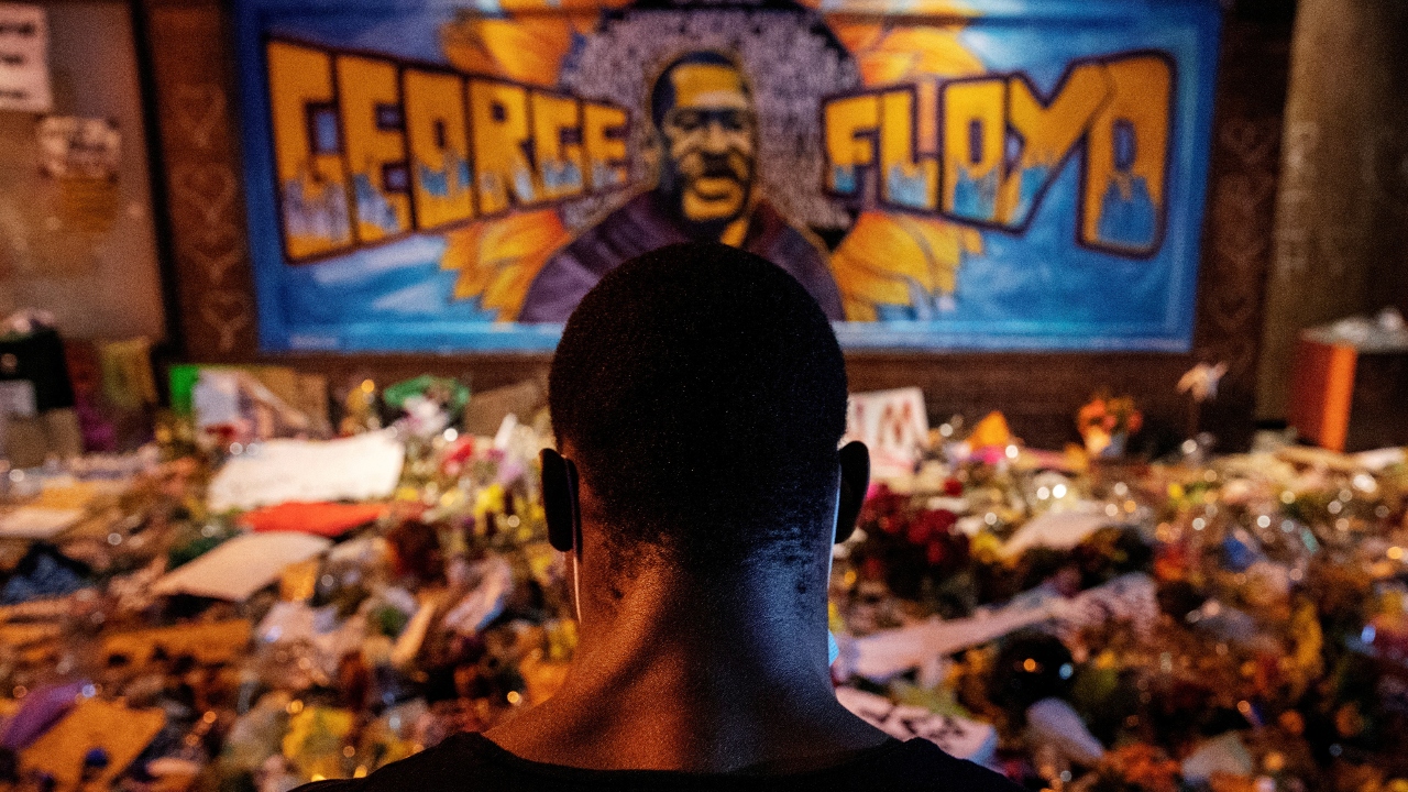 Floyd, who was Black, died on Memorial Day 2020 after then-Officer Derek Chauvin knelt on his neck, pinning him to the ground for about 9 1/2 minutes. Credit: Reuters Photo