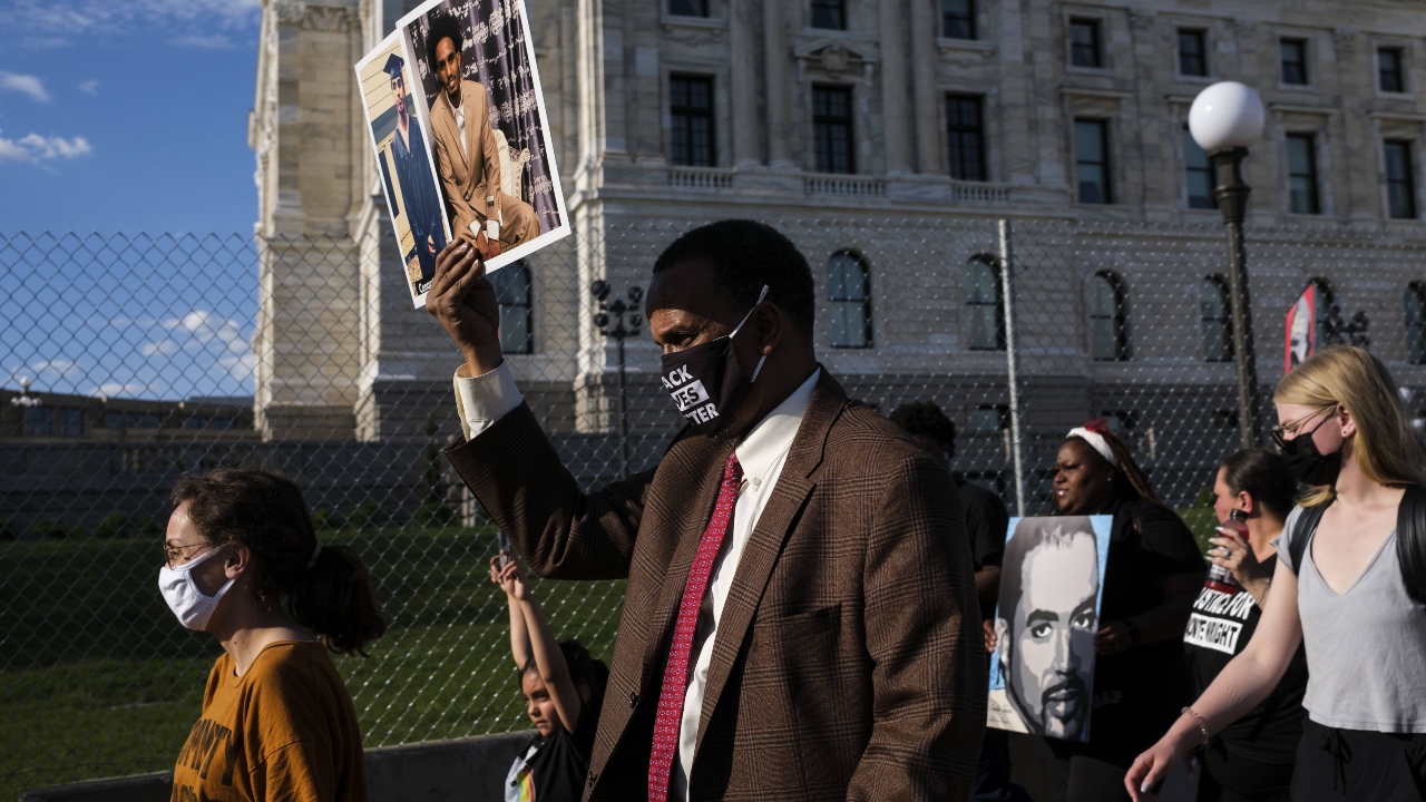 Many members of the Floyd family were scheduled to be in Washington, in a private meeting with President Joe Biden, who called family members after the Chauvin verdict and pledged to continue fighting for racial justice. Credit: AFP Photo