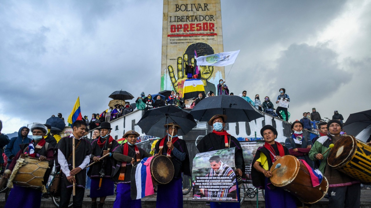 Colombian protesters made cautious overtures towards the government Tuesday in talks seeking to end weeks of violent social unrest that has left dozens of people dead and hundreds injured. Credit: AFP Photo