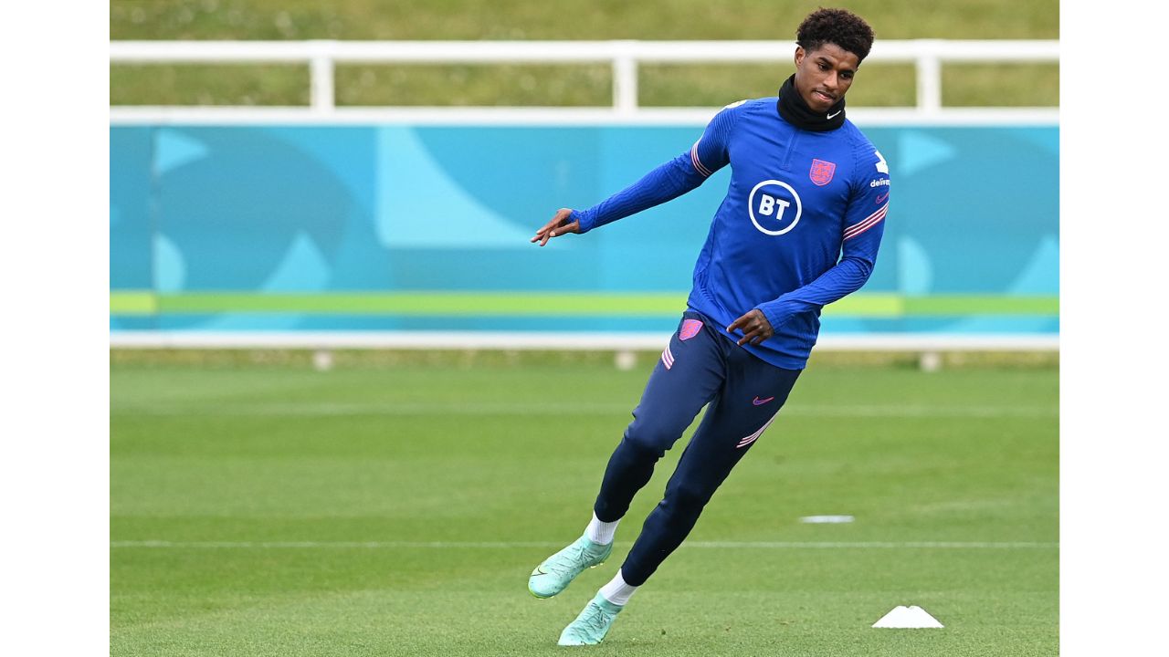 The second most-abused player on the list is Manchester United forward Marcus Rashford. He received 32,328 abusive messages in the same time period. Credit: AFP Photo