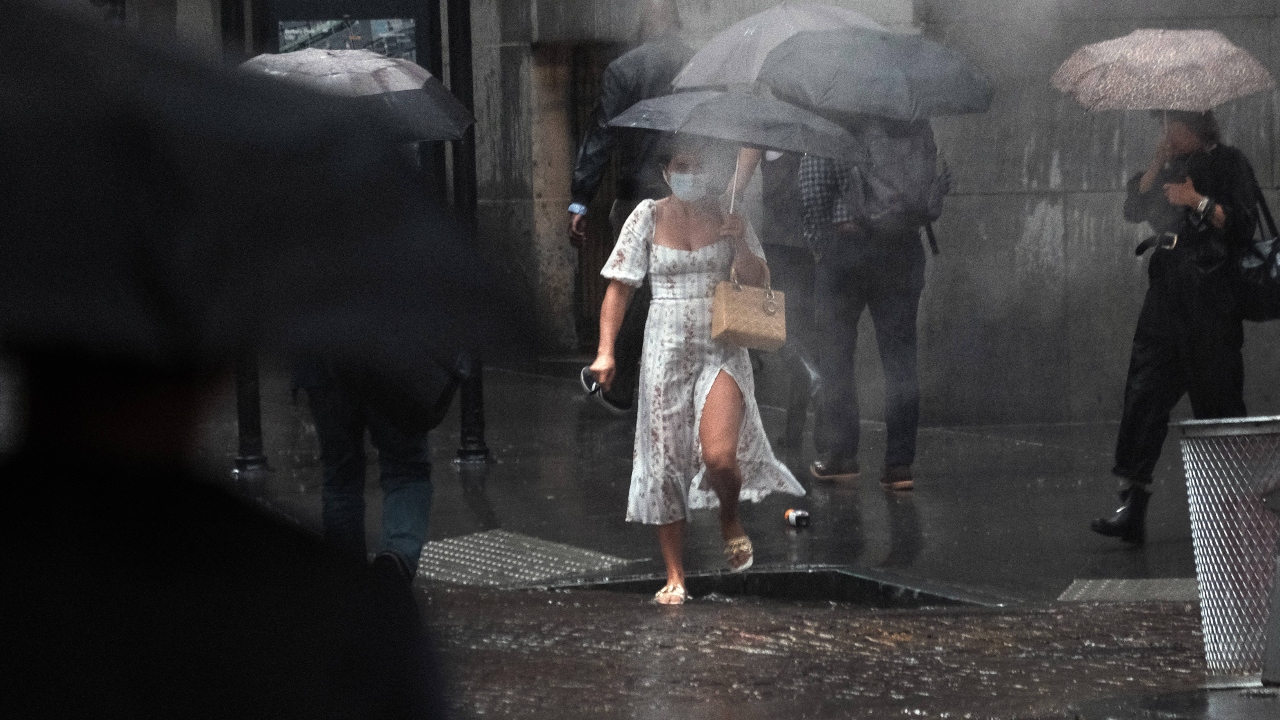 Subway passengers posted video footage on Twitter of flooded platforms at the 157th Street station north of Manhattan. Credit: AFP Photo
