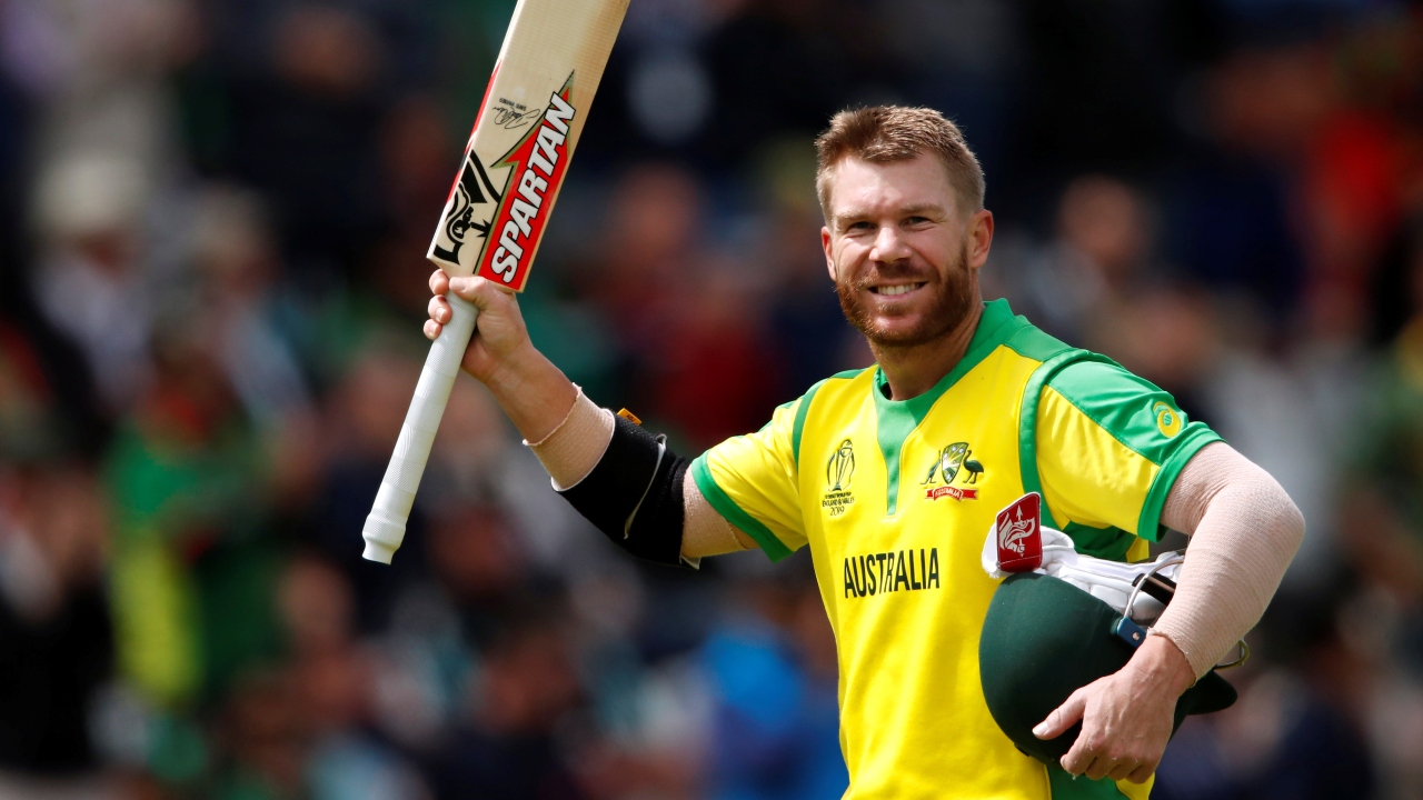 Australian cricketer David Warner ranks fourth in the list with 10,0187 runs.  Credit: Reuters Photo