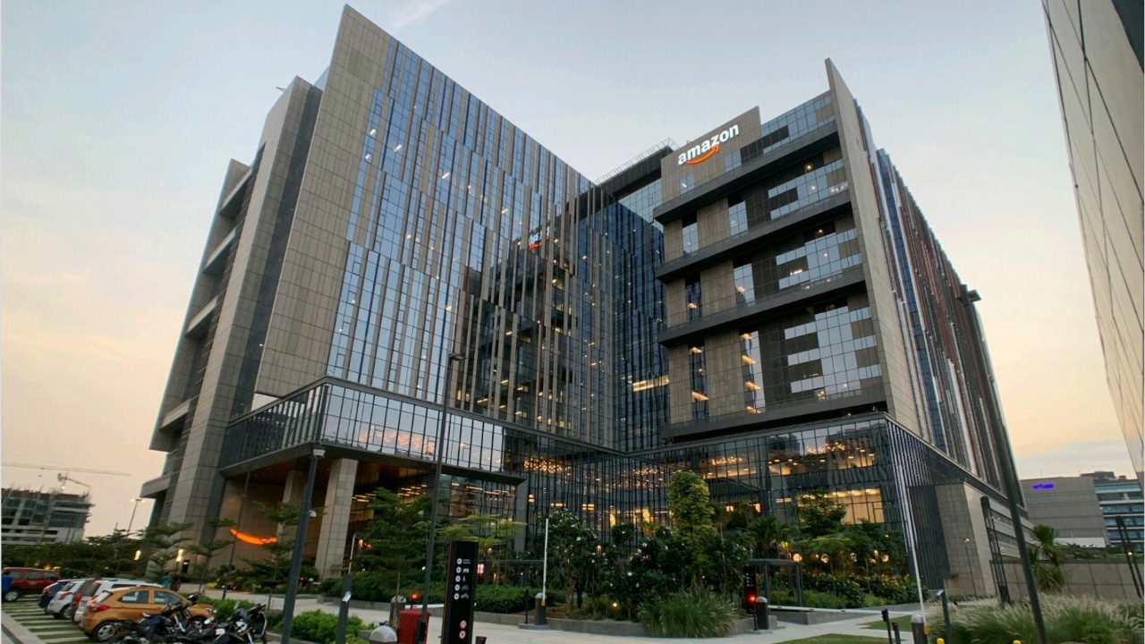 Amazon, Hyderabad: The largest ecommerce company Amazon opened its biggest campus in Hyderabad. Situated at Nanakramguda in Gachibowli. This place is the first owned office building of Amazon outside the United States, and it is their largest building in the world. The campus, spread over 9.5 acres, can house more than 15,000 employees of Amazon's over 62,000 employee-base in India. Credit: DH Photo
