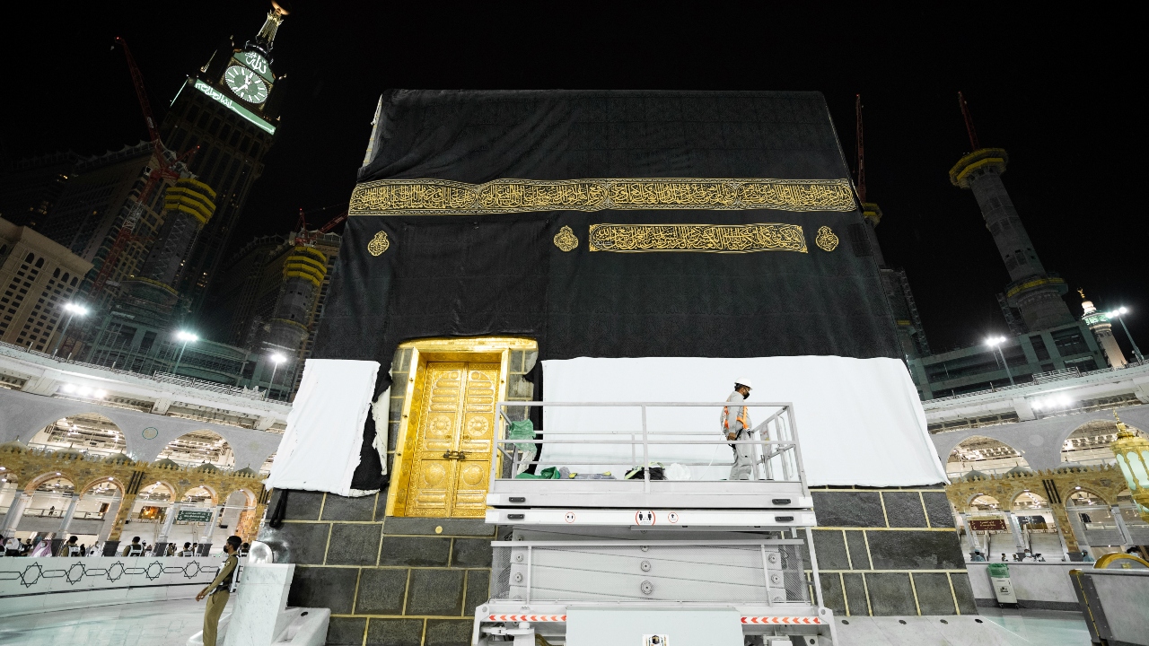 Muslim pilgrims vaccinated against Covid-19 gathered on Sunday for the annual hajj pilgrimage in Saudi Arabia, which has barred worshippers from abroad for a second year running due to the pandemic and has also restricted entry from inside the kingdom. Credit: Reuters Photo