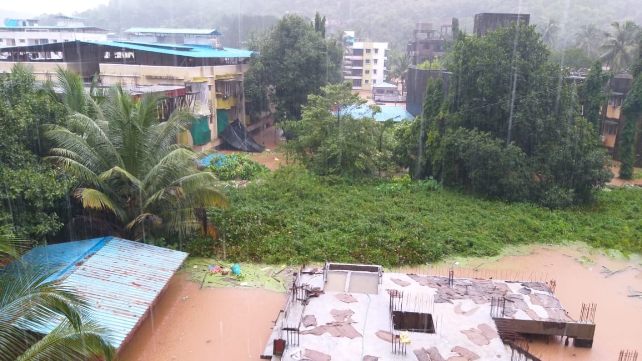 Discharge of water from the Kolkewadi dam has further added more woes in the coastal town of Chiplun. Credit: Special Arrangement