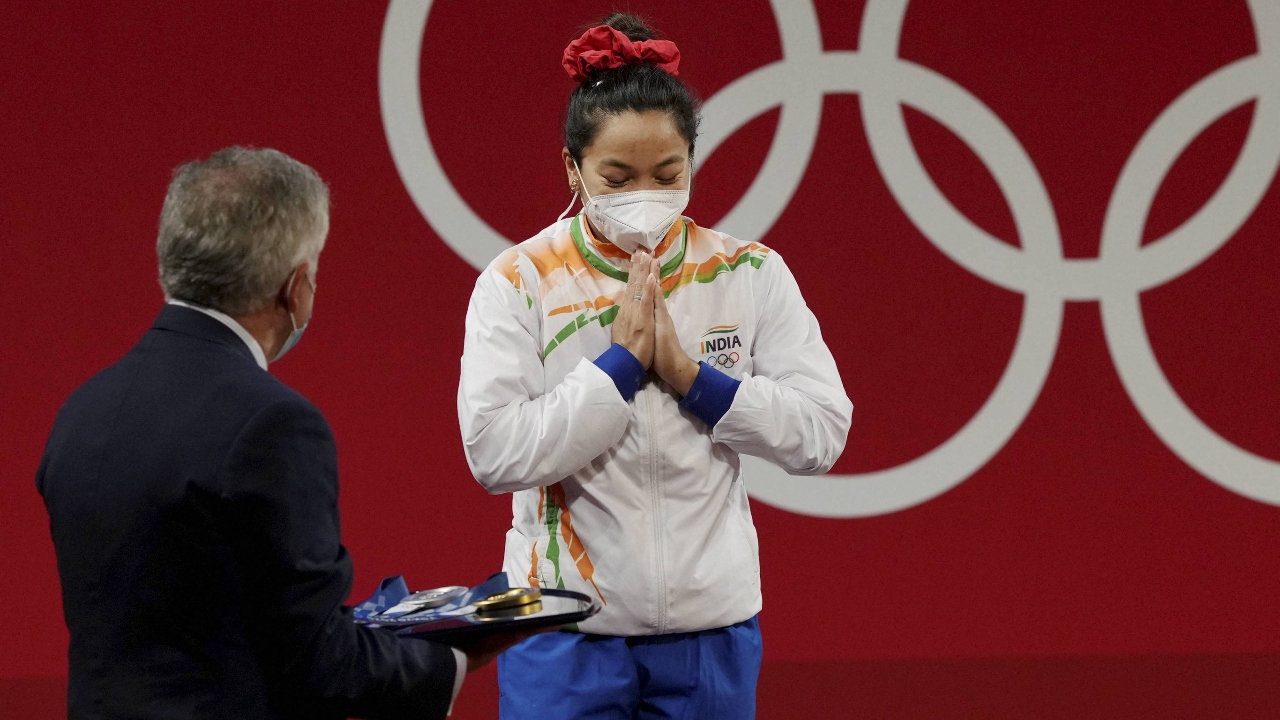 With this, she exorcised the ghosts of the 2016 Games where she had failed to log a single legitimate lift, leaving her shattered. Credit: PTI Photo