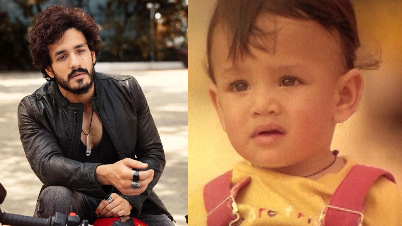 Cine-goers went awestruck seeing celebrity child Akhil Akkenieni on the silver screen in ‘Sisindri’ in 1995. He charmed everyone with his cute and innocent expressions in his debut film. Credit: Instagram/akkineniakhil