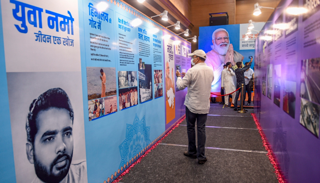 ‘Seva aur Samarpan Abhiyan’ was launched on the occasion of 71st birthday of PM Narendra Modi, at BJP HQ in New Delhi. Credit: PTI Photo