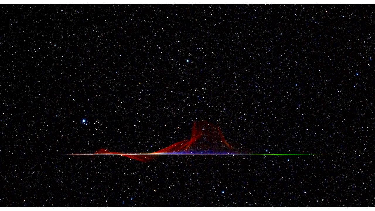 Planets,Comets and Asteroids Winner: A Colourful Quadrantid Meteor. Credit: Royal Observatory Greenwich’s Astronomy Photographer of the Year 13 (2021) competition/exhibition - Frank Kuszaj (USA)