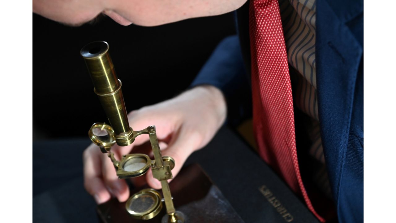 The date of its manufacture coincides with the time when Darwin was studying zoophytes, organisms such as coral and sea anemone. Credit: Reuters Photo