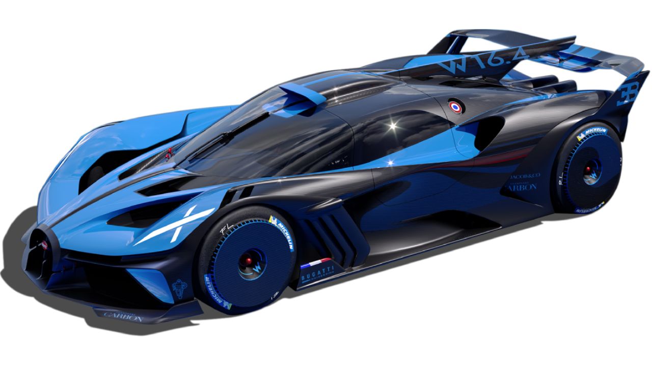 Bugatti Bolide| A track-only hyper sports car featuring the W16 engine derived from series production combined with a minimal body for maximum downforce. The Bolide offers an unprecedented and ultimate BUGATTI driving experience: reduced, raw, authentic. Credit: www.bugatti.com