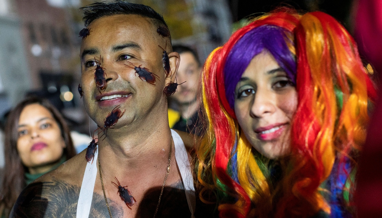 Revellers dressed in colourful attires during the NYC Halloween Parade in New York. Credit: Reuters Photo
